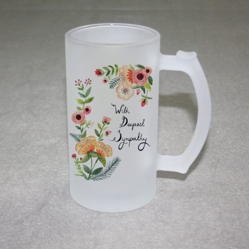 16oz frosted beer mug A