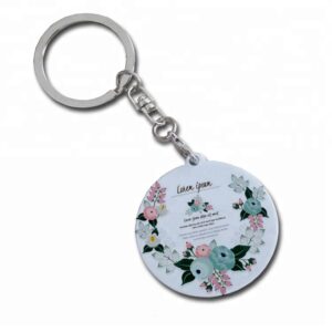 round circle keychain