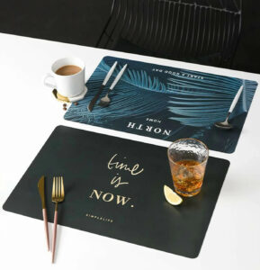 Leather placemat